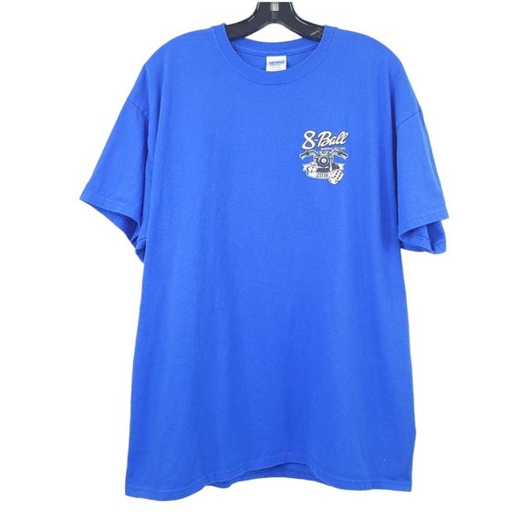 2016 8 Ball Memorial Dice Run T Shirt Size XL Motorcycle Rally Ride Chopper Hog - Picture 9 of 11